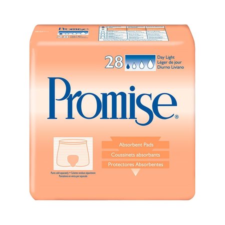 TENA Promise Day Light Unisex Incontinence Liner Contoured 15" L, PK 28 62550